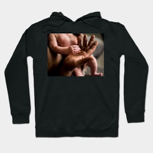 Father and baby son's hand (C027/7683) Hoodie